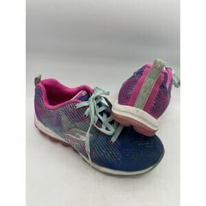 Skechers Sketch-air Bounce N Bop Girls Athletic Shoes Blue Pink 3